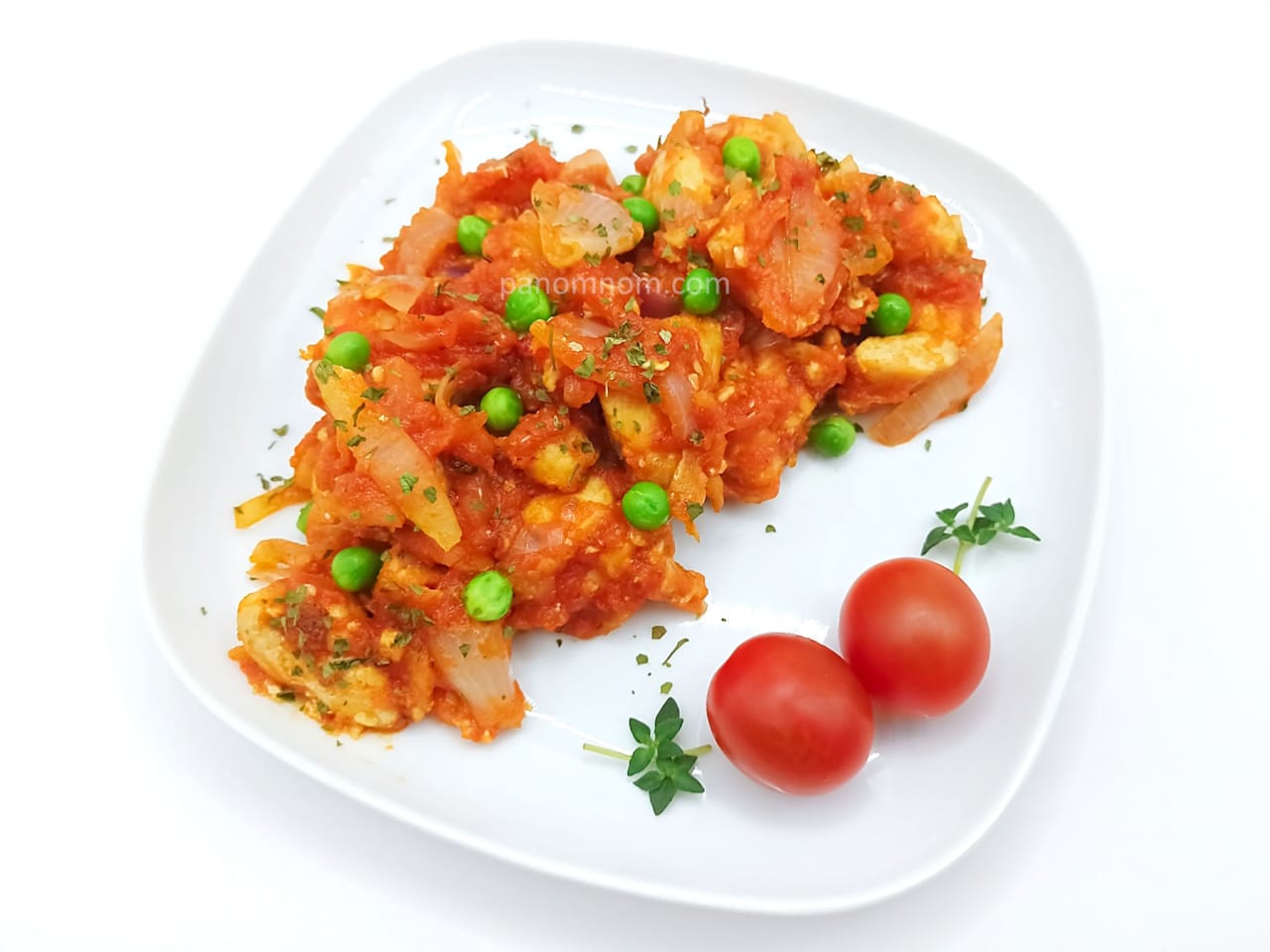 Recipe of Sauteed Chicken with Tomato Sauce